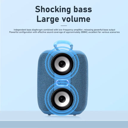 TG658 Draadloze Luidspreker - 1200mAh Batterij - Bluetooth 5.3 Subwoofer HiFi TF Radio - Rood