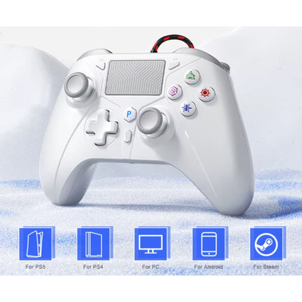 Gaming Controller voor PS5 / PS4 / PC - Gamepad Bedraad met Vibratie - Zwart