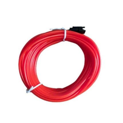 Neon LED Strip 10 Meter - Flexibele Verlichting Tube met  AA Batterij Adapter Waterdicht Rood
