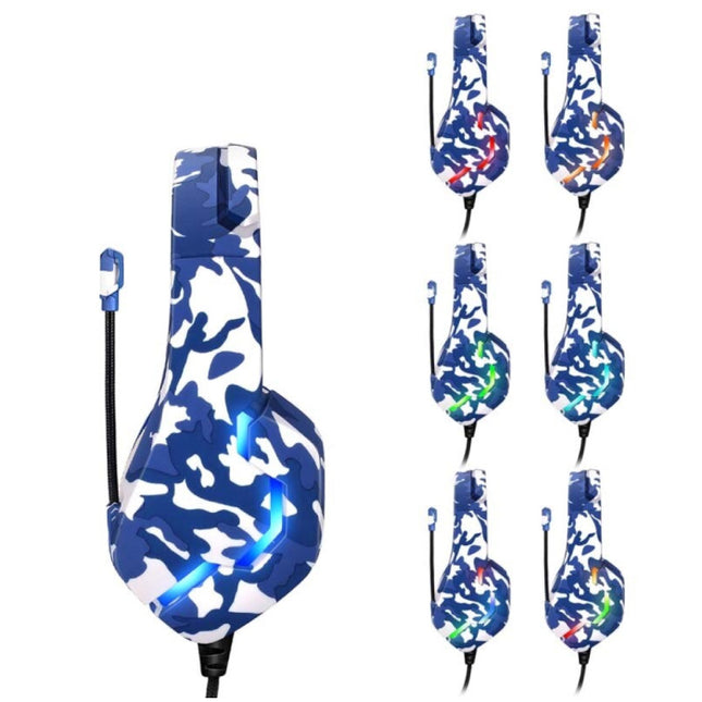 Stereo Gaming Koptelefoon voor Playstation 4 en 5 / Xbox / PC - Headset Headphones met Microfoon Camo