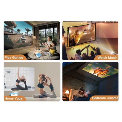 C520 Mini LED Projector - Scherm Beamer Home Theater Media Speler Wit-Blauw