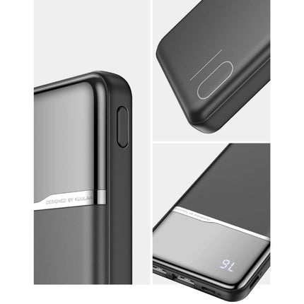 Powerbank 10.000mAh Externe Noodaccu Batterij Oplader Charger Zwart