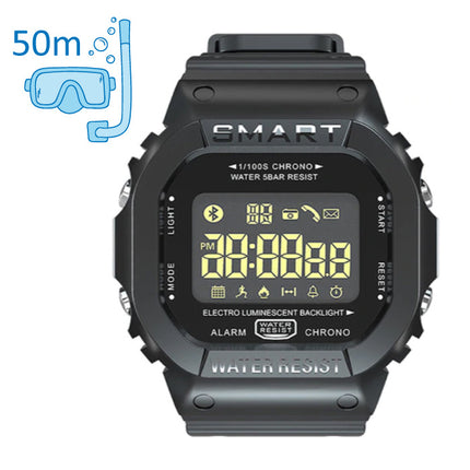 MK22 Waterdichte Sport Smartwatch Fitness Activity Tracker Smartphone Horloge iOS Android iPhone Samsung Huawei Zwart