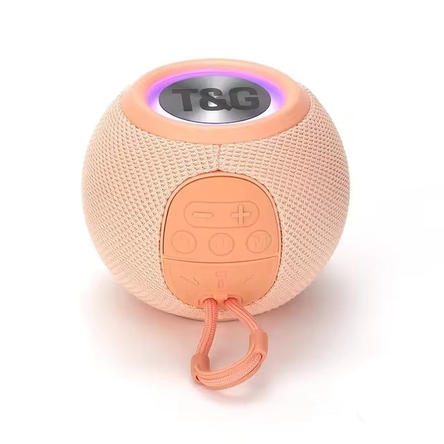 TG337 Draadloze Luidspreker - 1200mAh Batterij - Bluetooth 5.3 Subwoofer HiFi TF Radio - Roze