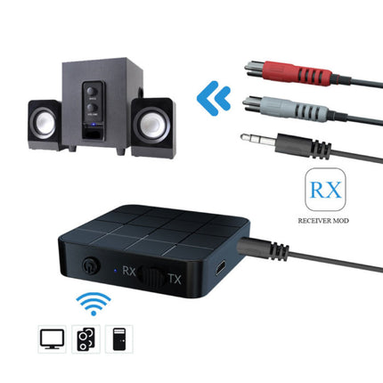 Bluetooth 5.0 Transmitter/Receiver AUX Jack 3.5mm - Draadloze Adapter Audio Streamen