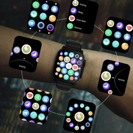 I33 Smartwatch Gezondheid Monitor - Sport Health Tracker Horloge - Silicoon Bandje - Zwart