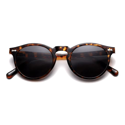 Vintage Zonnebril voor Dames - UV400 Gepolariseerde Bril Shades Brillen - Luipaard Zwart