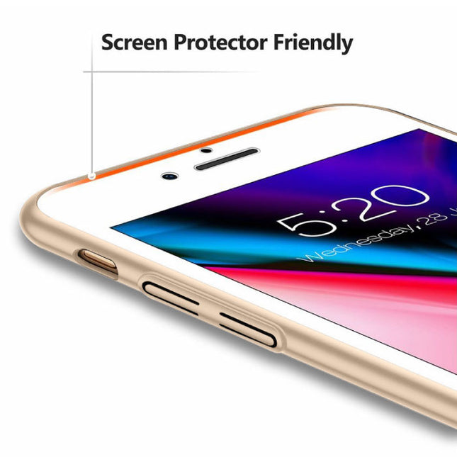 iPhone 6 Plus Ultra Dun Hoesje - Hard Matte Case Cover Goud