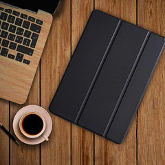 iPad Mini 1  Leren Vouwbare Cover Hoesje Case Zwart