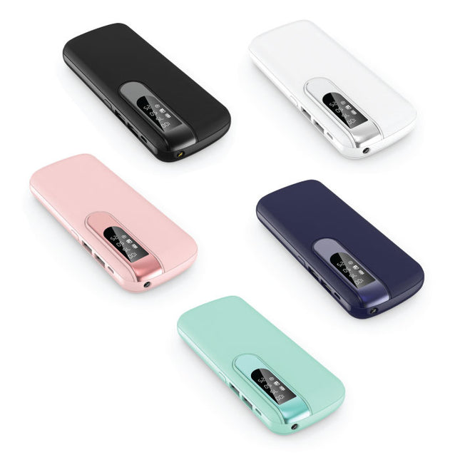 Powerbank 50.000mAh Dual 2x USB Poort  - LED Display en Zaklamp - Externe Noodaccu Batterij Oplader Charger Zwart