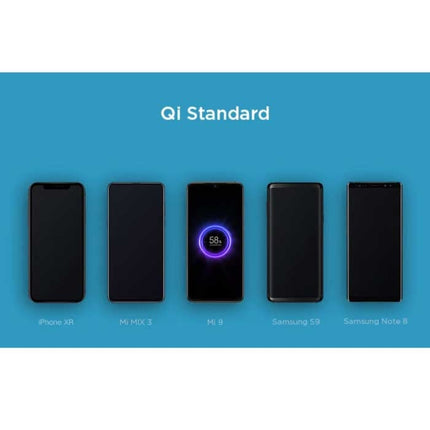 WPB15ZM Draadloze Qi Oplader + Powerbank 10.000mAh - Noodaccu Batterij Wireless Charger Pad Zwart