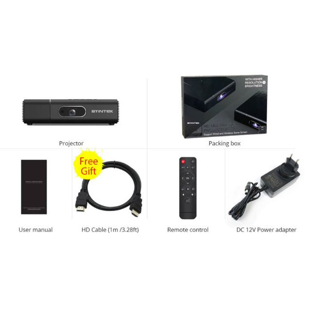 U30 Pro Mini LED Projector met Android en Bluetooth - Beamer Home Media Speler