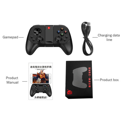 Gaming Controller voor Android/iOS/PC/PS3 - Bluetooth Gamepad Mobiele Telefoon Zwart