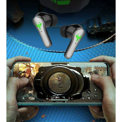 Draadloze Oortjes - Gaming Headset Touch Control Oordopjes TWS Bluetooth 5.2 Earphones Earbuds Zwart