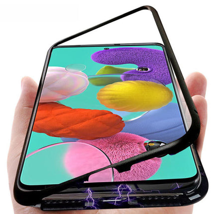 Samsung Galaxy S20 Magnetisch 360° Hoesje met Tempered Glass - Full Body Cover Hoesje + Screenprotector Zwart