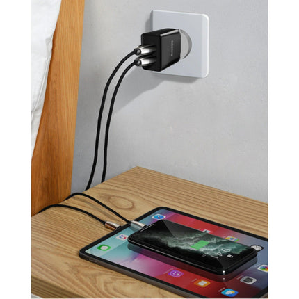 Dual 2x Port USB Stekkerlader - 2A Muur Oplader Wallcharger AC Thuislader Adapter Wit