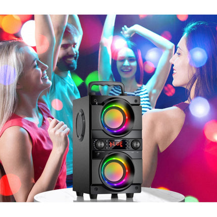A21 Draadloze Speaker met RGB - 60W Luidspreker Wireless Bluetooth 5.0 Soundbar Box Zwart