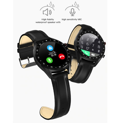 Sports Smartwatch Fitness Sport Activity Tracker Smartphone Horloge iOS Android iPhone Samsung Huawei Zwart Metaal