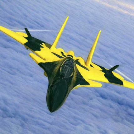 FX-620 RC Fighter Jet Glider met Afstandsbediening - Bestuurbaar Speelgoed Model Vliegtuig Geel