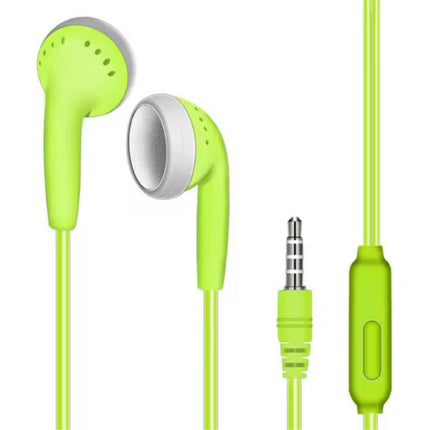 Oordopjes met Microfoon en Controls - 3.5mm AUX Oortjes - 1,2m kabel - Bedrade Oortelefoon - Groen