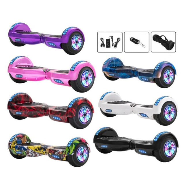 Elektrisch E-Scooter Hoverboard met Bluetooth Speaker - 6.5" - 500W - 2000mAh Batterij - Balance Hover Board Groen
