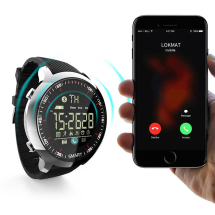 MK18 Waterdichte Sport Smartwatch Fitness Activity Tracker Smartphone Horloge iOS Android iPhone Samsung Huawei Zilver