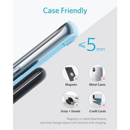 Powerwave Draadloze Oplader - Fast Charge Qi Universele Oplader 10W Wireless Charging Pad Zwart