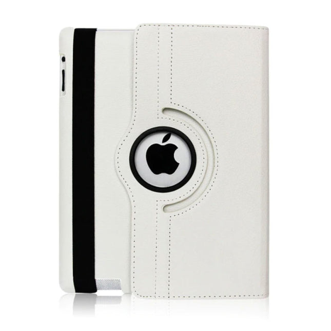 Leren Vouwbare Cover voor iPad Air 3 - Multifunctioneel Hoesje Case Wit