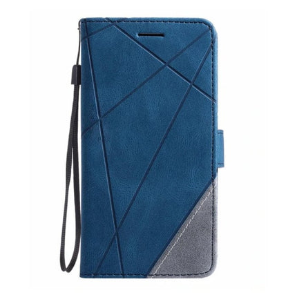 Xiaomi Mi 10 Pro Flip Case - Leren Portefeuille PU Leer Wallet Cover Cas Hoesje Blauw