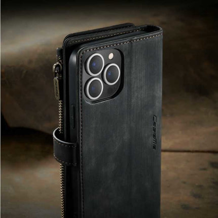 iPhone 6 Leren Flip Case Portefeuille - Wallet Cover Cas Hoesje Zwart