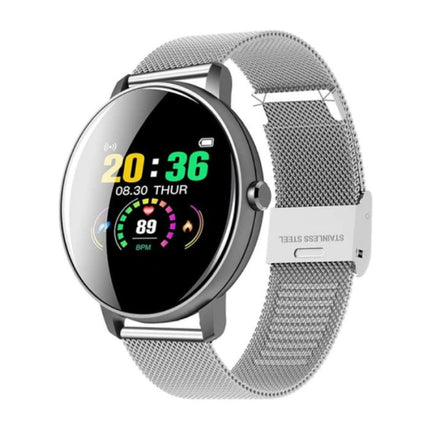Q5 Plus Sports Smartwatch Fitness Sport Activity Tracker Smartphone Horloge iOS Android iPhone Samsung Huawei Zilver Metaal