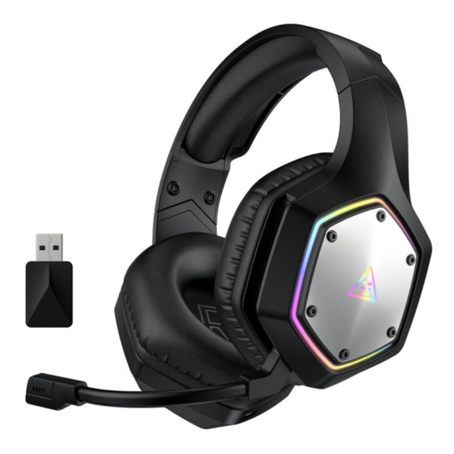 E1000 WT Draadloze Gaming Headset - Koptelefoon met Microfoon Bluetooth 7.1 Surround Zwart 