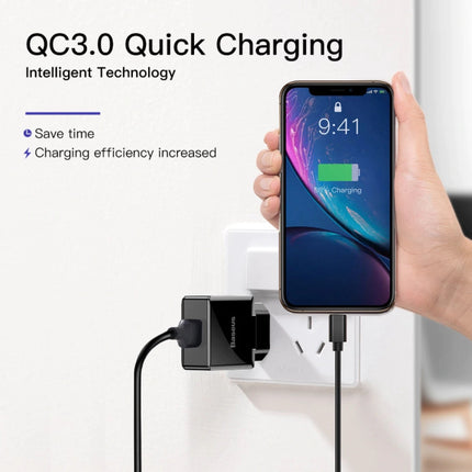 Fast Charge USB Stekkerlader - Quick Charge 3.0 Muur Oplader Wallcharger AC Thuislader Adapter Wit