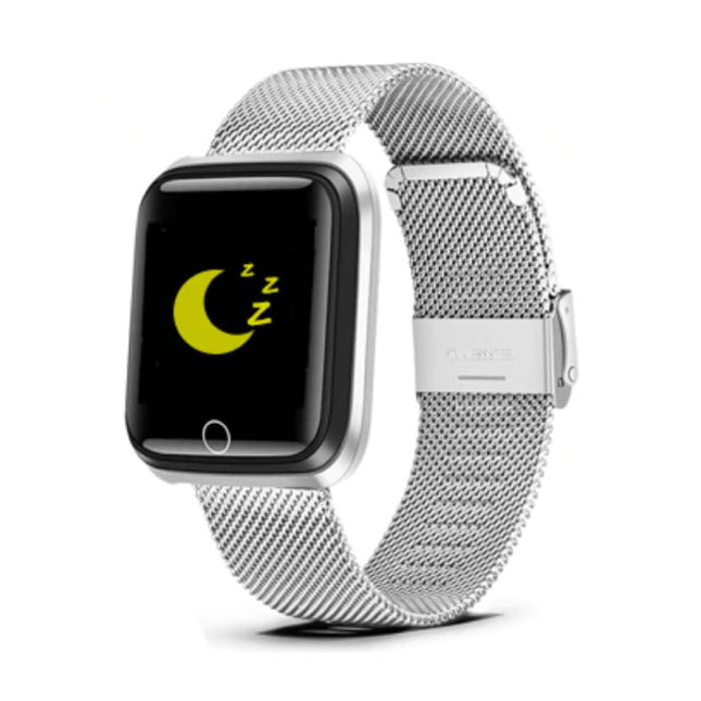 Fashion Sports Smartwatch Fitness Sport Activity Tracker Smartphone Horloge iOS Android iPhone Samsung Huawei Zilver Metaal