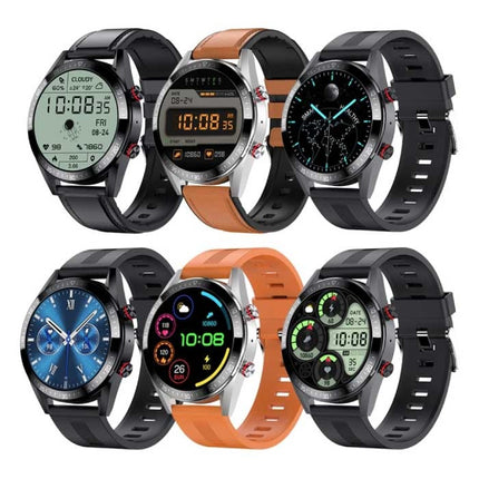 Smartwatch met Extra Bandje - Bloeddrukmeter en Zuurstofmeter - Fitness Sport Activity Tracker Horloge iOS Android - Mesh Bandje Zwart