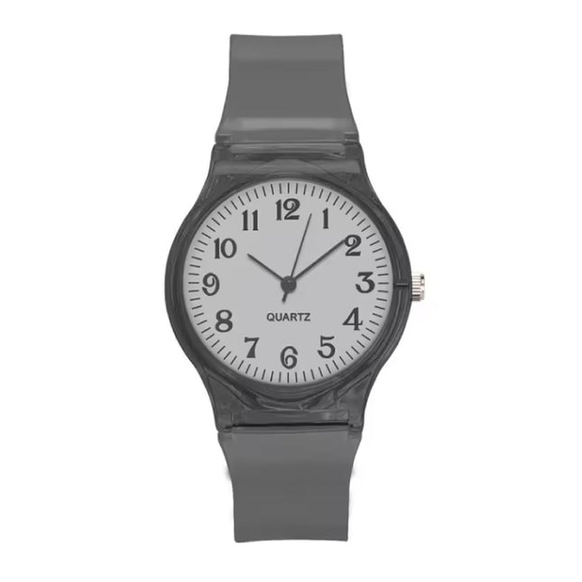 Jelly Horloge voor Dames - Kwarts Uurwerk Silicoon Bandje - Zwart