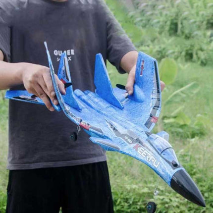 FX-620 RC Fighter Jet Glider met Afstandsbediening - Bestuurbaar Speelgoed Model Vliegtuig Blauw