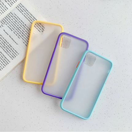iPhone 8 Plus Bumper Hoesje Case Cover Silicone TPU Anti-Shock Turquoise