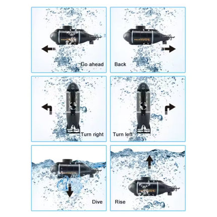 RC Duikboot met Afstandsbediening - Speelgoed Submarine Waterdicht - Blauw