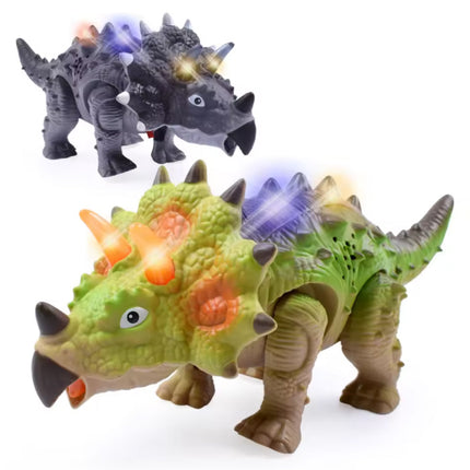 Elektrische Speelgoed Dinosaurus - Triceratops Dino Robot - Groen