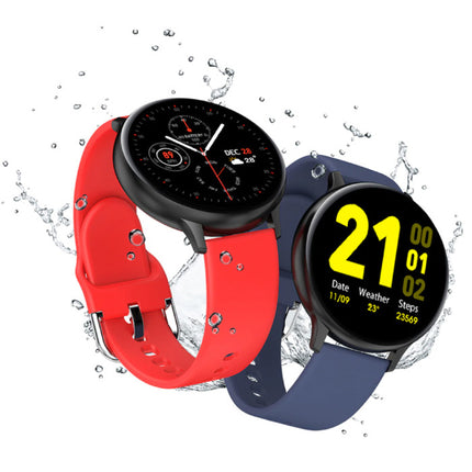 Sport Smartwatch - Silicoon Bandje Fitness Activity Tracker Horloge Android - Rood