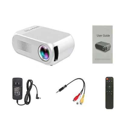 YG320 Mini LED Projector - Scherm Beamer Home Media Speler Wit