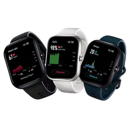 Choice Smartwatch - AMOLED Scherm - Gezondheid Monitor - Sport Activity Tracker Horloge - Silicoon Bandje - Wit