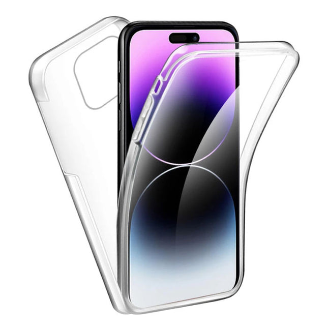 iPhone 14 Pro Full Body 360° Transparant Silicone Hoesje
