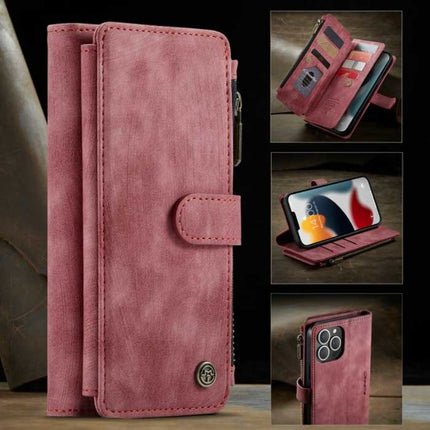 iPhone 6S Plus Leren Flip Case Portefeuille - Wallet Cover Cas Hoesje Rood