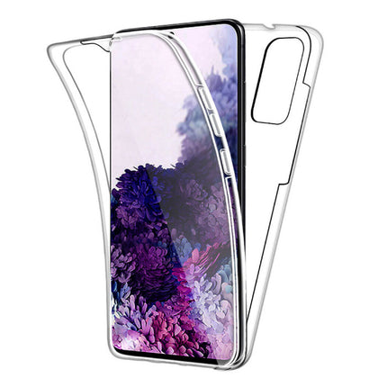 Samsung Galaxy S20 Full Body 360° Hoesje - Volledige Bescherming Transparant TPU Silicone Case + PET Screenprotector