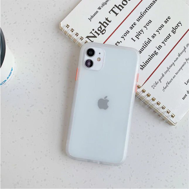 iPhone SE (2020) Bumper Hoesje Case Cover Silicone TPU Anti-Shock Transparant