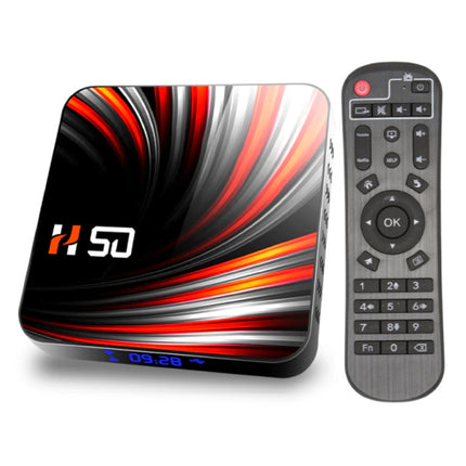 H50 TV Box Mediaspeler met Draadloos RGB Toetsenbord - Android 10 - 4K - Kodi - 2GB RAM - 16GB Opslagruimte