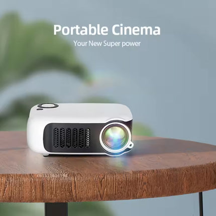 A2000 Mini Projector - 1000 Lumen - Screen Mirroring Beamer Home Media Speler - Geel