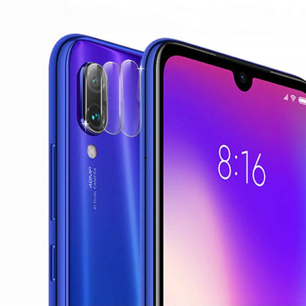 3-Pack Xiaomi Redmi Note 7 Tempered Glass Camera Lens Cover - Shockproof Film Case Bescherming